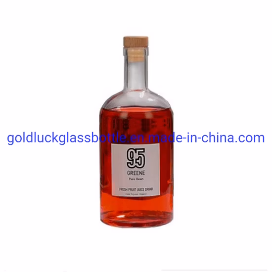 Botella de vidrio de vodka personalizada/Botella de licores/Botella de vino/Tequlia/Botella/Botella de ron/Botella de whisky/Botella de licor/Botella de agua/Botellas de vidrio con pintura con logotipo personalizado